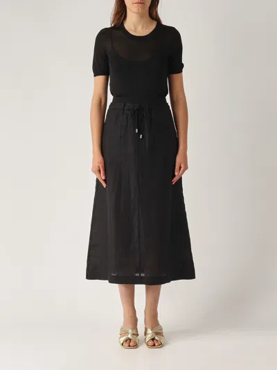 Gran Sasso Abitino M/m Maglia E Tessuto Dress In Black