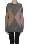 Gran Sasso Argyl L Pullover In Multi