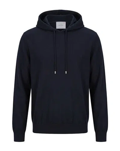 Gran Sasso Athleisure Man Sweater Navy Size 46 Virgin Wool