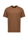 Gran Sasso Basic T-shirt In Brown Cotton  In Brown