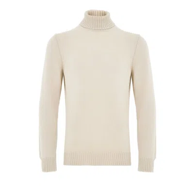 Gran Sasso Beige Wool Turtleneck In Neutral