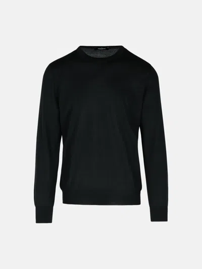Gran Sasso Black Cashmere Blend Sweater