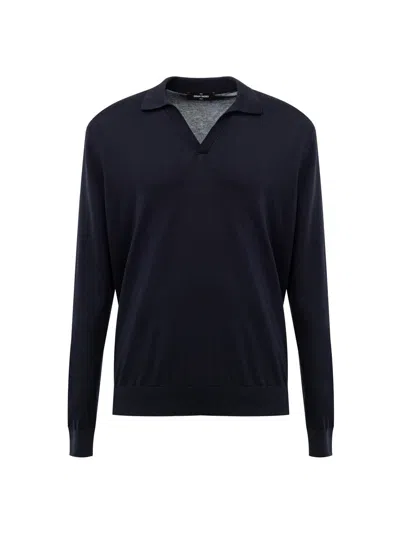 Gran Sasso Black Long Sleeve Shirt
