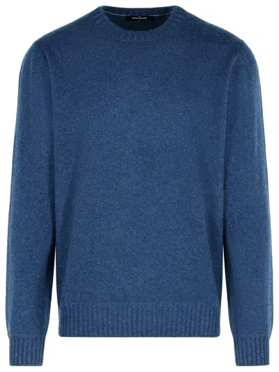 Gran Sasso Blue Cashmere Sweater