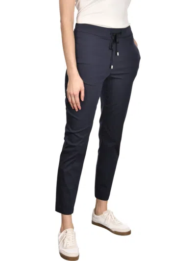 Gran Sasso Blue Cotton Pantalone Straight Leg Pants
