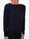 Gran Sasso Blue Virgin Wool Crew Neck Sweater In Blue
