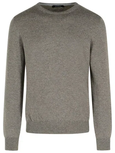 Gran Sasso Brown Cashmere Sweater In Gray