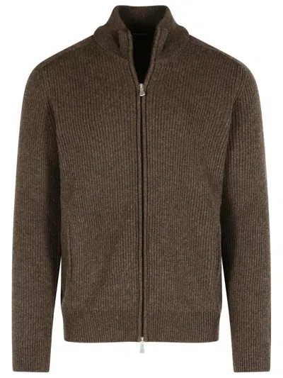 Gran Sasso Brown Cashmere Sweater