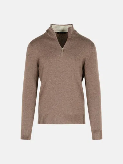 Gran Sasso Brown Cashmere Sweater