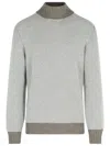 Gran Sasso Brown Cashmere Sweater In Gray