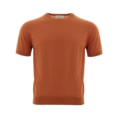 Gran Sasso Cotton Luxury Men's T-shirt In Brown