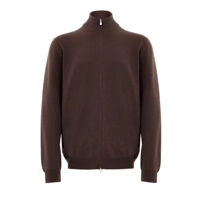 Gran Sasso Brown Wool Cardigan