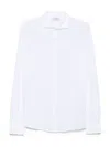 Gran Sasso Button-down Cotton Shirt In White