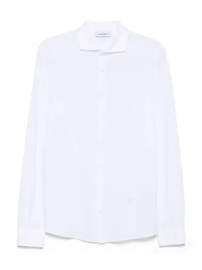 Gran Sasso Button-down Cotton Shirt In White