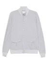 Gran Sasso Button-fastening Ribbed-hem Jacket In Gray
