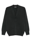 Gran Sasso Button-fastening Wool Cardigan In Gray