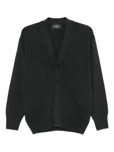 Gran Sasso Button-fastening Wool Cardigan In Gray