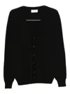 Gran Sasso Button-up V-neck Cardigan In Black