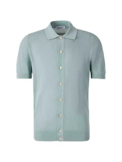 Gran Sasso Buttoned Collared Shirt In Blue