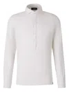 Gran Sasso Buttoned-cuffs Long-sleeves Polo Shirt In White