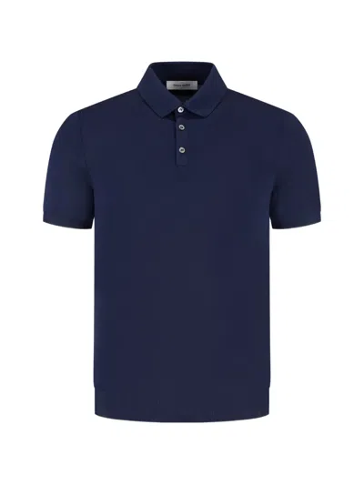 Gran Sasso Buttoned Polo Shirt In Blue