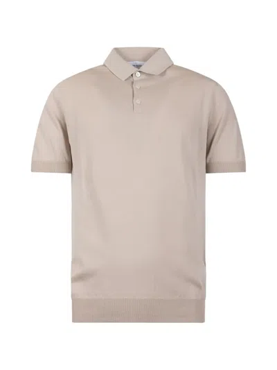 Gran Sasso Buttoned Polo Shirt In Neutral