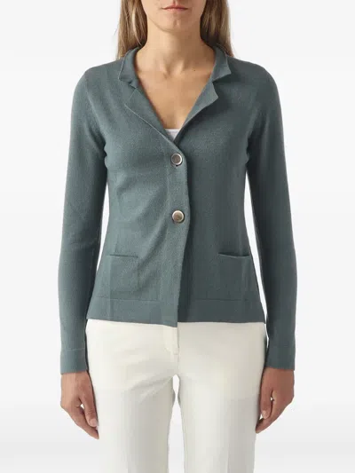 Gran Sasso Button-up Notched-lapel Jacket In Green