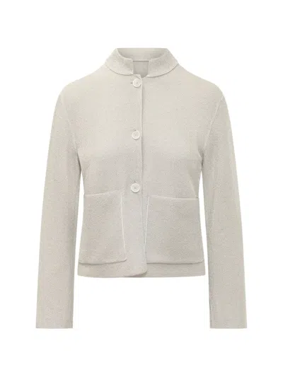 Gran Sasso Button-up Patch-pocket Cardigan In White