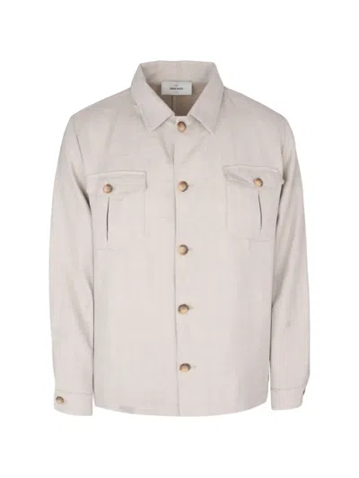 Gran Sasso Button-up Shirt Jacket In Neutral