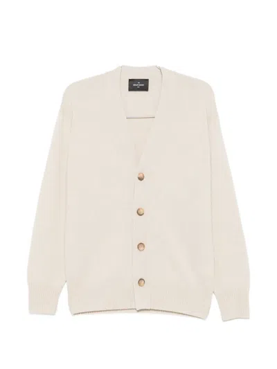 Gran Sasso Button-up V-neck Cardigan In Neutral