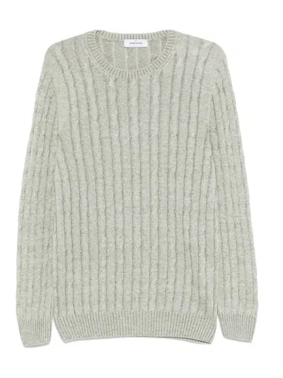 Gran Sasso Cable-knit Sweater In Green
