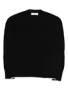 Gran Sasso Cable-knit Wool-blend Sweater In Black