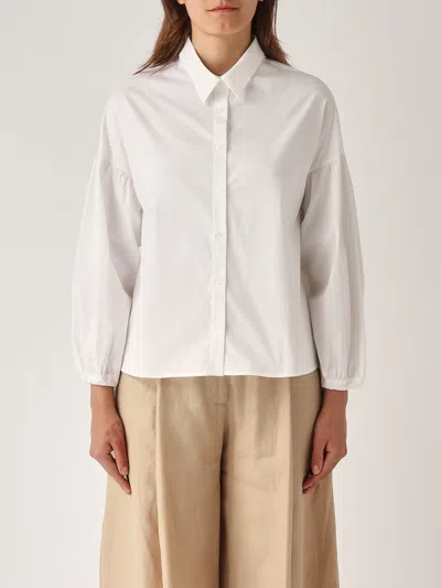 Gran Sasso Camicia M/l Arricciata Shirt In White