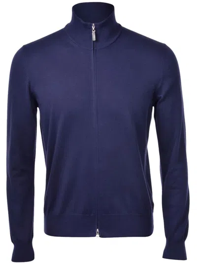 Gran Sasso Cotton Pullover In Blue
