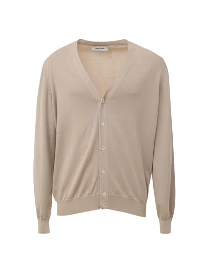 GRAN SASSO CARDIGAN IN COTTON BEIGE GRAN SASSO