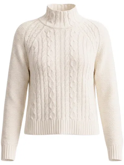 Gran Sasso Cashmere Blend Mock Neck Sweater In Multi