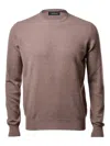 Gran Sasso Cashmere Crew-neck Sweater In Purple