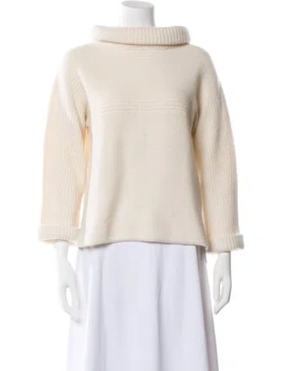 Pre-owned Gran Sasso Cashmere Turtleneck Sweater In Neutral