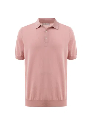 Gran Sasso Classic Polo Knitting Pattern In Pink