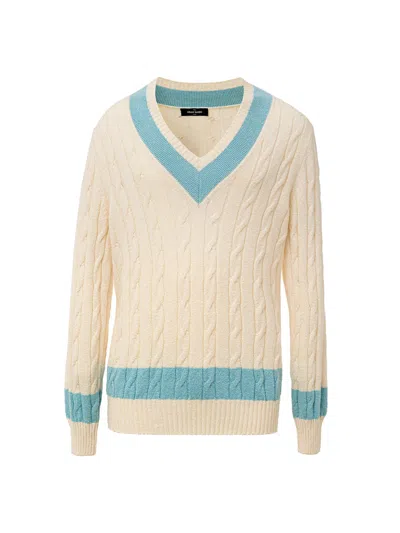 Gran Sasso White Cotton Sweatshirt