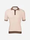 Gran Sasso Cotton-knit Polo Shirt In Brown