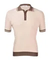 Gran Sasso Cotton-knit Polo Shirt In Brown