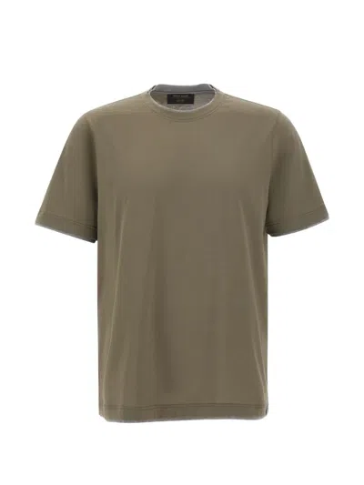 Gran Sasso Contrast-trim T-shirt In Green