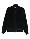 Gran Sasso Corduroy Bomber Jacket In Blue