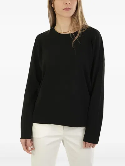 Gran Sasso Cotton Jumper In Black