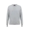 Gran Sasso Blue Cotton Sweater In Gray