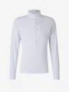 Gran Sasso Long-sleeved Polo Shirt In White