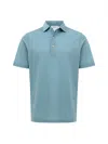 Gran Sasso Cotton Polo Piquet Azzurro