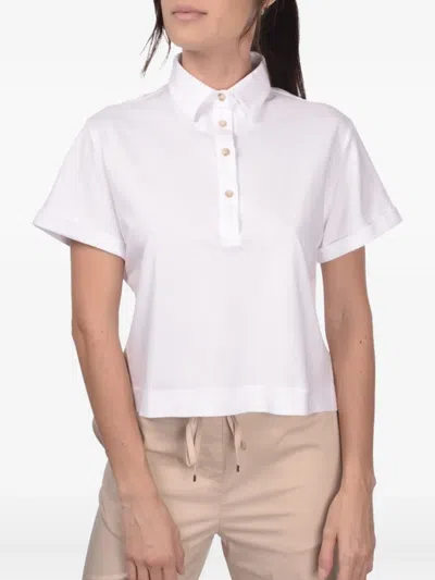 Gran Sasso Cotton Polo Shirt In White