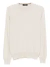 Gran Sasso Crew Neck Sweater With Relaxed Fit In Neutral